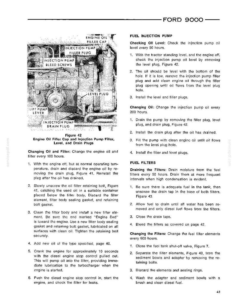 Ford 9000 Tractor Operator Owners Operation Manual | Instant PDF Download image 8