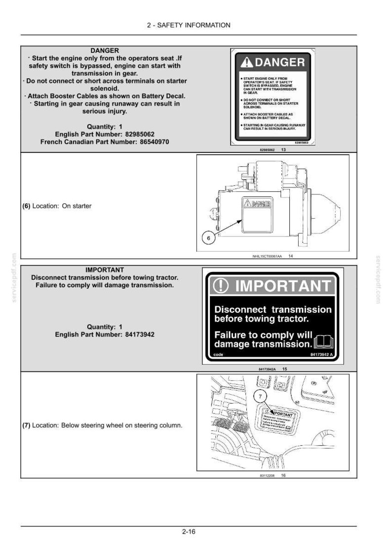 New Holland Boomer 46d CVT, Boomer 54d CVT Tier 4b (final) Compact Tractor Operator Owners Operation Manual | Instant PDF Download image 4