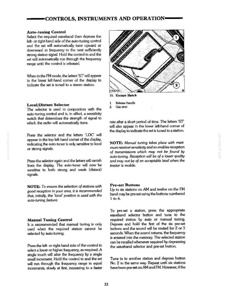 Ford 8210 with Electro-Link Hydraulic Control Tractor Operator Owners Operation Manual | Instant PDF Download image 5