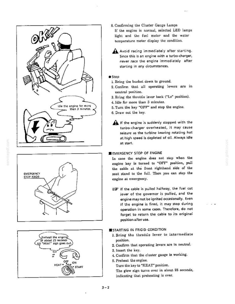 Kobelco Sk100, SK120, SK120LC Excavator Operator Owners Operation Manual | Instant PDF Download image 4