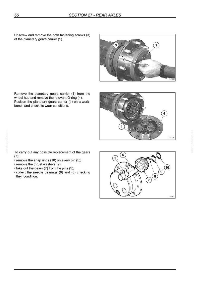 New Holland W50tc, W60tc, W70TC, W80TC Compact Wheel Loader Service Repair Workshop Manual | Instant PDF Download image 6