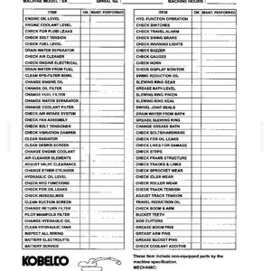 Kobelco SK200SRLC Excavator Operator Owners Operation Manual | Instant PDF Download image 9