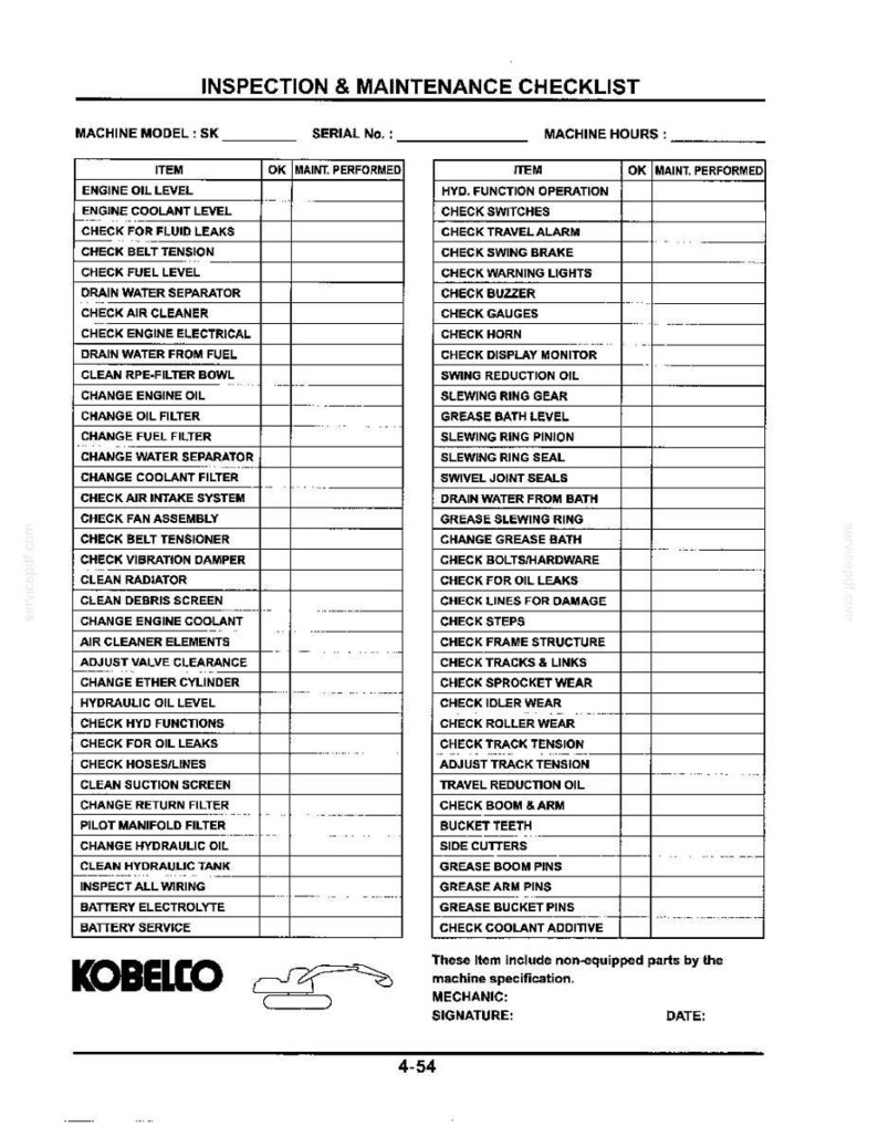 Kobelco SK200SRLC Excavator Operator Owners Operation Manual | Instant PDF Download image 9