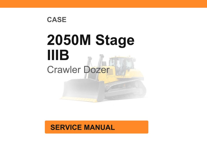 Case Construction 2050 M Steg IIIB Bandschaktare Servicemanual bild 1