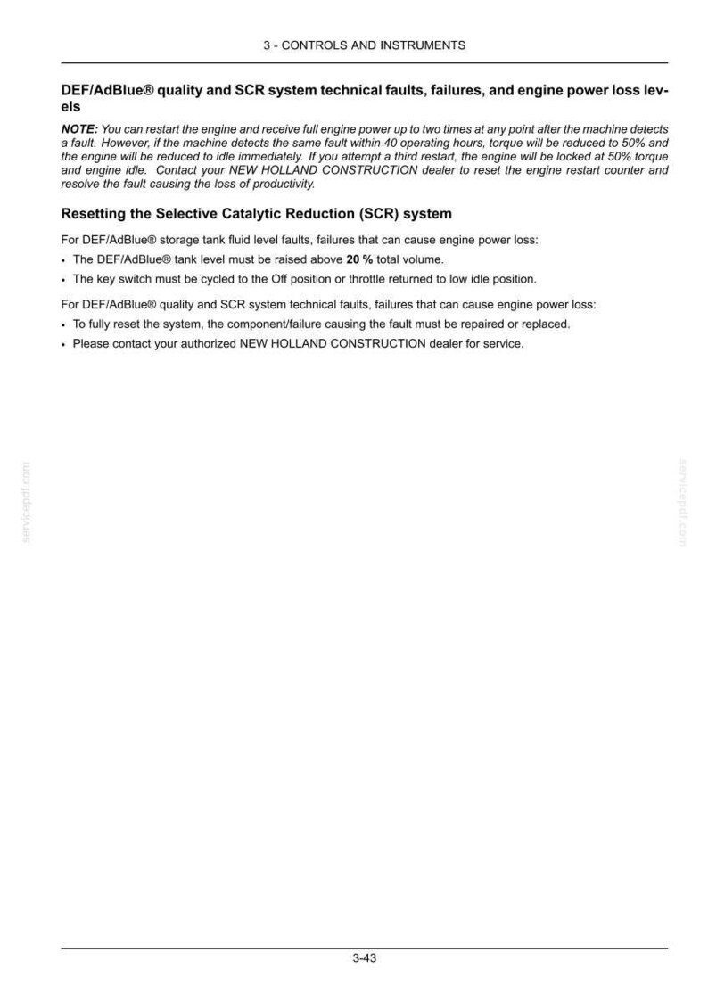 New Holland B95c, B95c Tc, B110C Tier 4B (final) Tractor Loader Backhoe Operator Owners Operation Manual | Instant PDF Download image 5