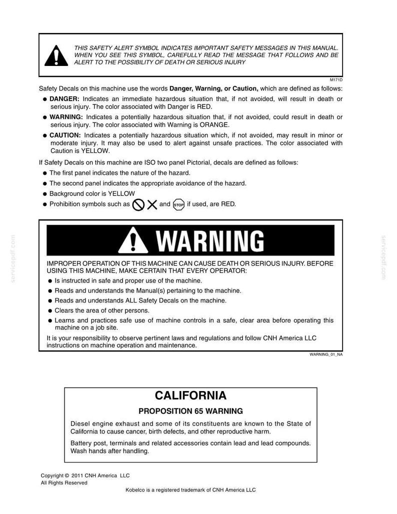 Kobelco 140SR Acera Hydraulic Excavator Operator Owners Operation Manual | Instant PDF Download image 2