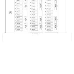 May include: Diagram labeled "7 - MAINTENANCE" with multiple rectangular boxes containing alphanumeric codes like FA1-1, FA2-17, and FA3-33. The diagram is on a white background.