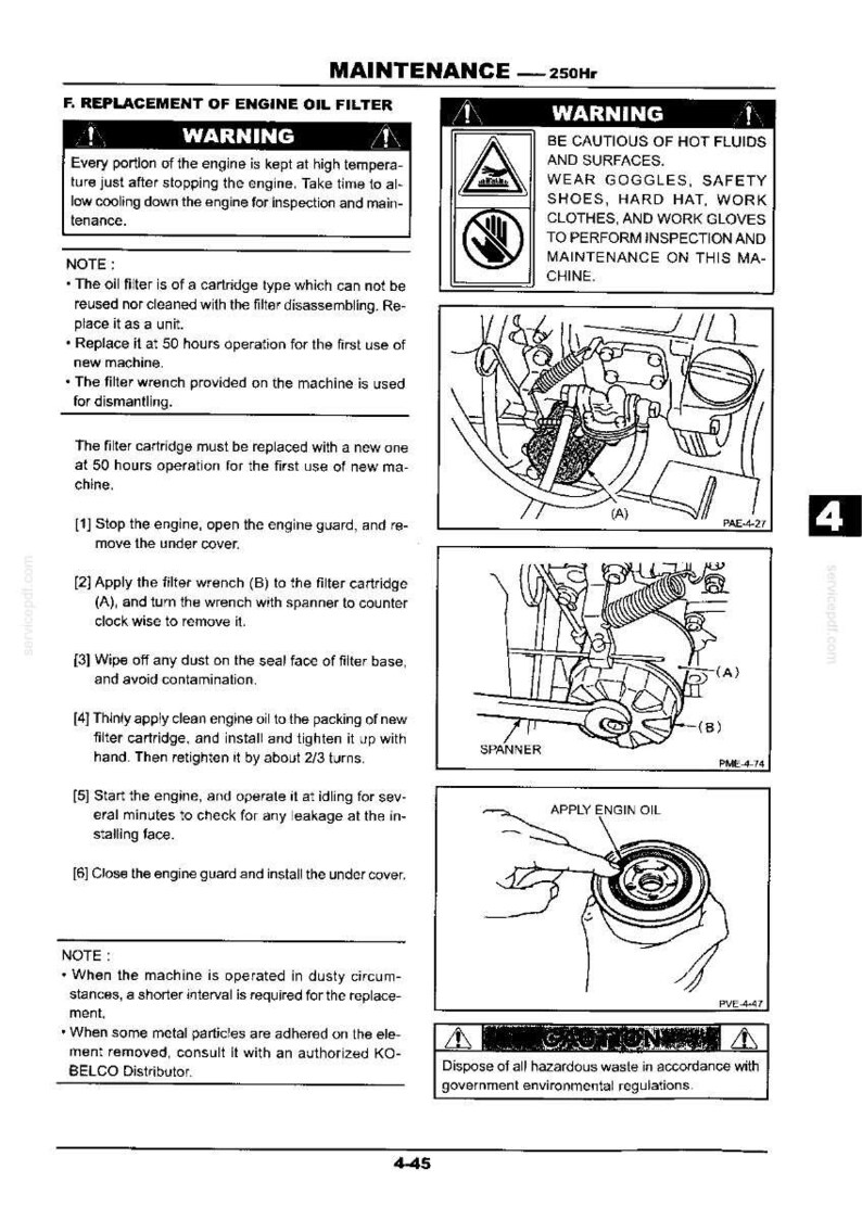 Kobelco SK030SR-2, SK035SR-2 Hydraulic Excavator Operator Owners Operation Manual | Instant PDF Download image 11