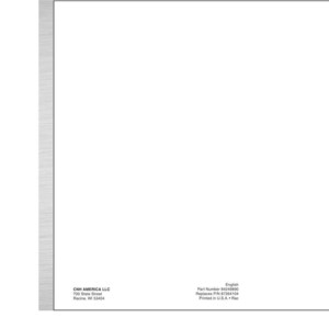 New Holland W170B Tier 3 Wheel Loader Service Repair Workshop Manual | Instant PDF Download image 11