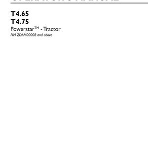 New Holland T4.65, T4.75 Powerstar Tractor Operator Owners Operation Manual | Instant PDF Download image 3