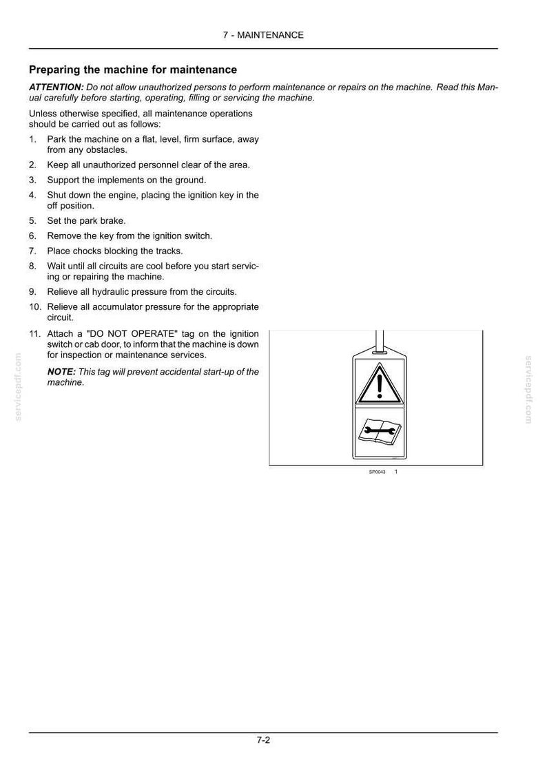 New Holland D140b XLT PAT Crawler Dozer Operator Owners Operation Manual | Instant PDF Download image 8
