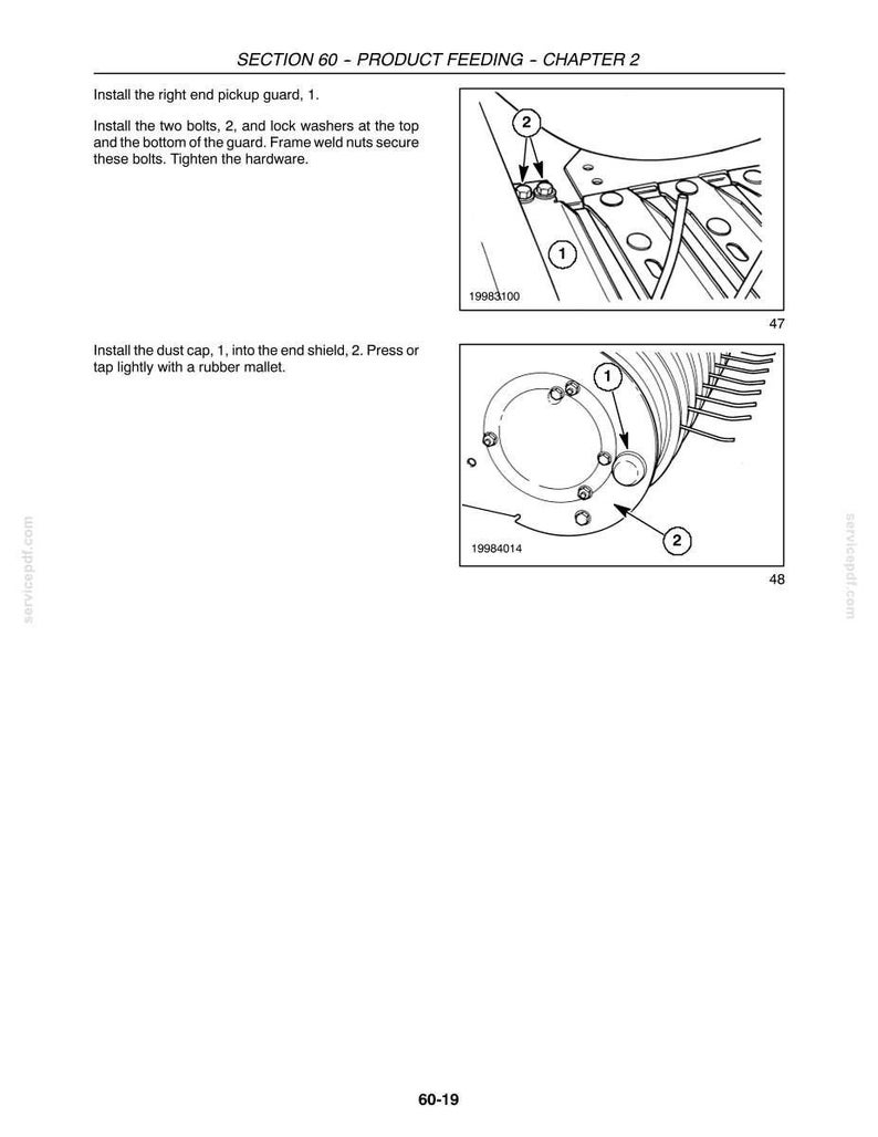 New Holland 346w, 356W, 366W Forage Pickup Head Service Repair Workshop Manual | Instant PDF Download image 7