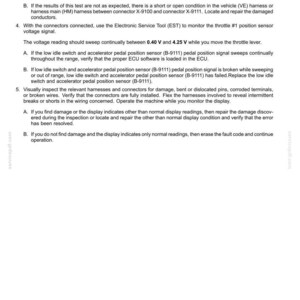Pu&ograve; includere: Un documento tecnico intitolato "Electrical systems - FAULT CODES" con una tabella che dettaglia i codici di errore, comprese le colonne "Da", "A" e "Valore". Vengono fornite istruzioni per la risoluzione dei problemi elettrici, comprese le letture di tensione e le ispezioni dei connettori.