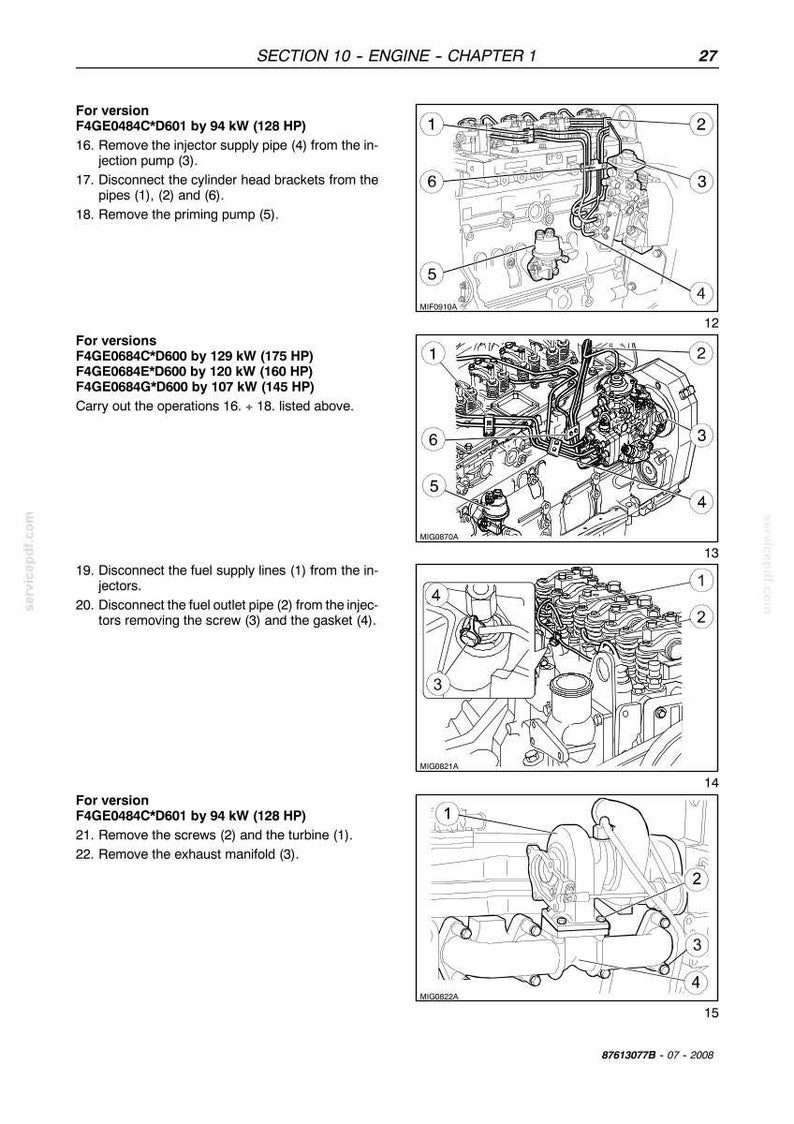 New Holland Vm3080, Vl5060, VL5070, VL5080 Grape Harvester Service Repair Workshop Manual | Instant PDF Download image 4
