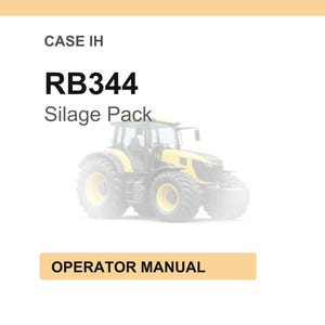 Case RB344 Ensilage Pack Bruksanvisning PDF Ladda ner bild 1