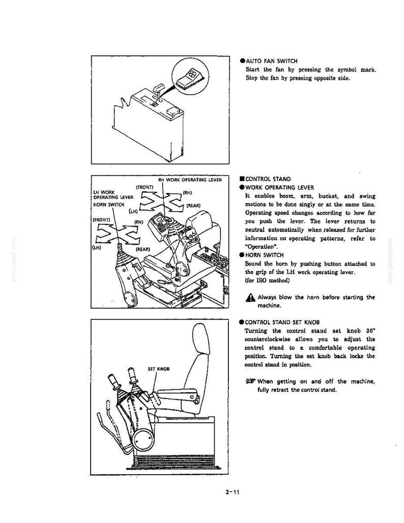Kobelco SK100 Hydraulic Excavator Operator Owners Operation Manual | Instant PDF Download imagen 7