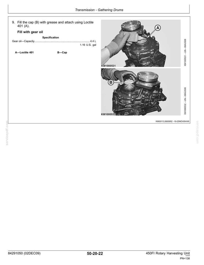 New Holland 450FI Rotary Harvesting Header Equipment Service Repair Workshop Manual | Instant PDF Download image 8