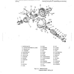 May include: An exploded view technical diagram of an LK600A differential assembly, featuring numbered mechanical components including gears, bearings, caps, and screws, with a corresponding list of parts labeled 1 through 56 below the illustration.