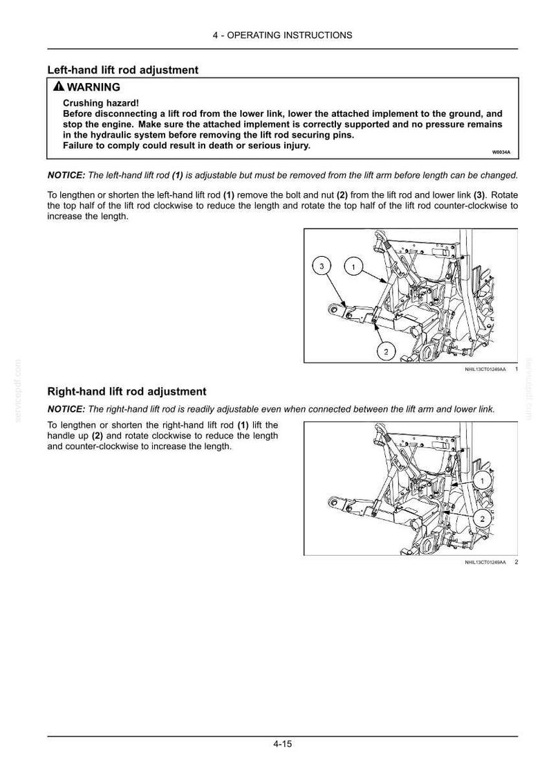 New Holland Boomer 45, 50, and 55 Tier 4B (final) Compact Tractor Operator Owners Operation Manual | Instant PDF Download image 7