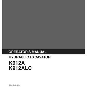 Kobelco K912A, K912ALC Hydraulic Excavator Operator Owners Operation Manual | Instant PDF Download image 2