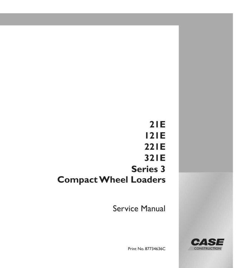 May include: A white service manual for Compact Wheel Loaders, Series 3. The cover includes the model numbers 21E, 121E, 221E, and 321E. The Case Construction logo is in the bottom right corner.