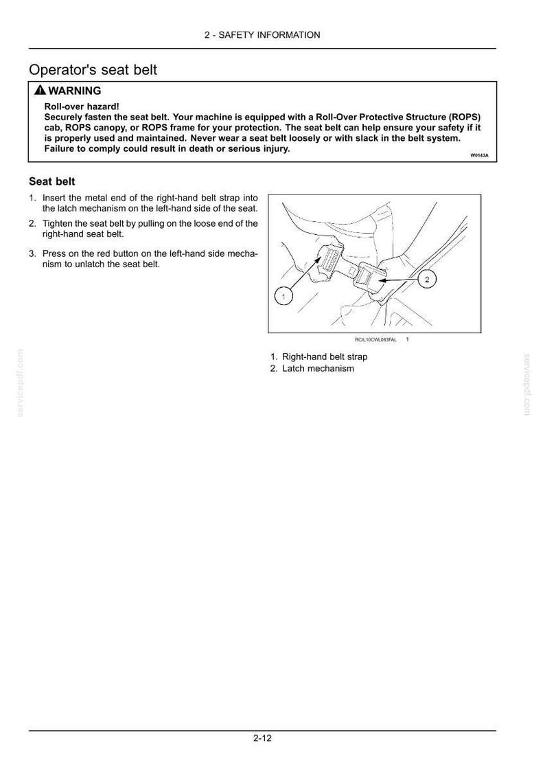 New Holland D180C Stage IIIB Crawler Dozer Operator Owners Operation Manual Manual | Instant PDF Download image 4