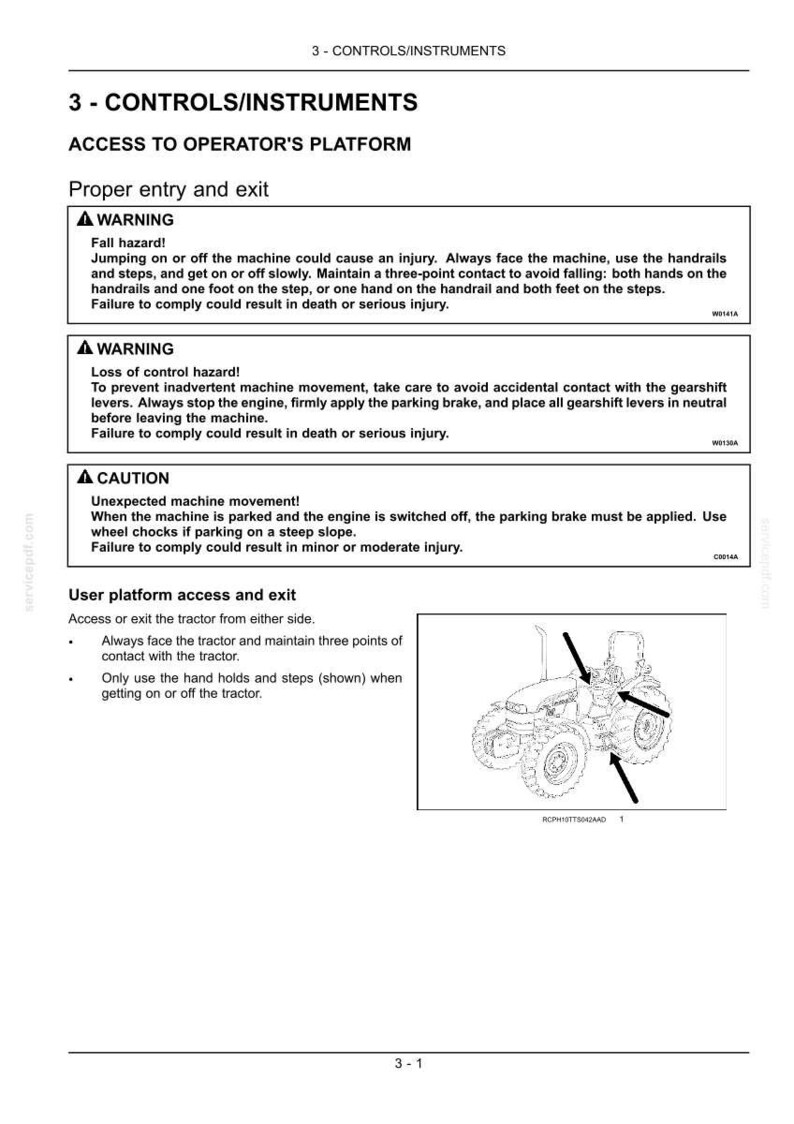 New Holland Ts6020, TS6030, TS6030HC traktorförarmanual | Omedelbar PDF-nedladdning bild 5