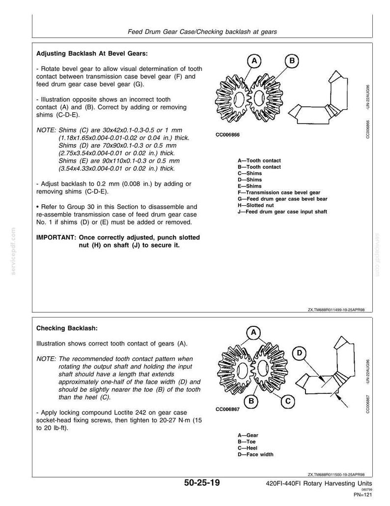 New Holland 420FI, 440FI Rotary Harvesting Header Service Repair Workshop Manual | Instant PDF Download image 7