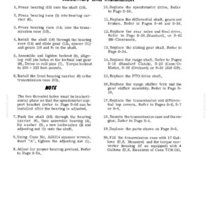 May include: A page from a manual detailing the assembly and installation of a counter shaft. The text includes numbered steps, references to figures, and notes on specific procedures. The page is labeled S-50.