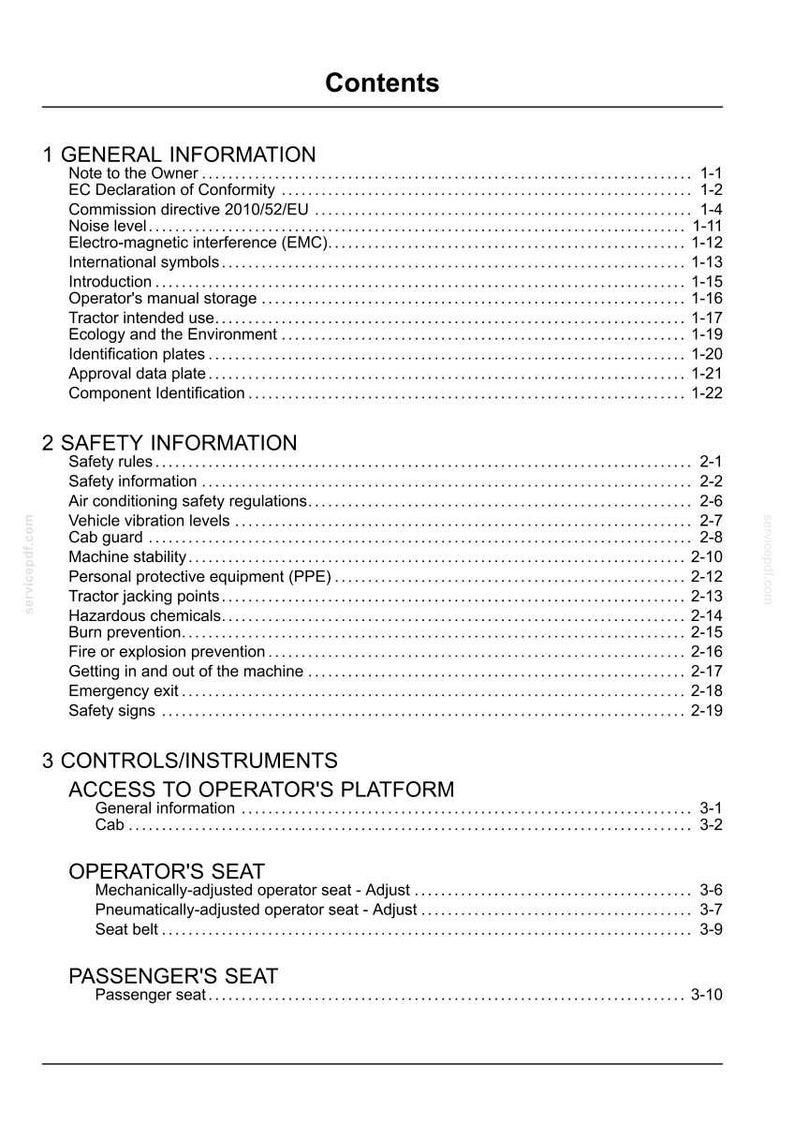 Steyr Kompakt 4075, 4085, 4095, 4105, 4115 Tractor Operator Owners Operation Manual | Instant PDF Download image 4