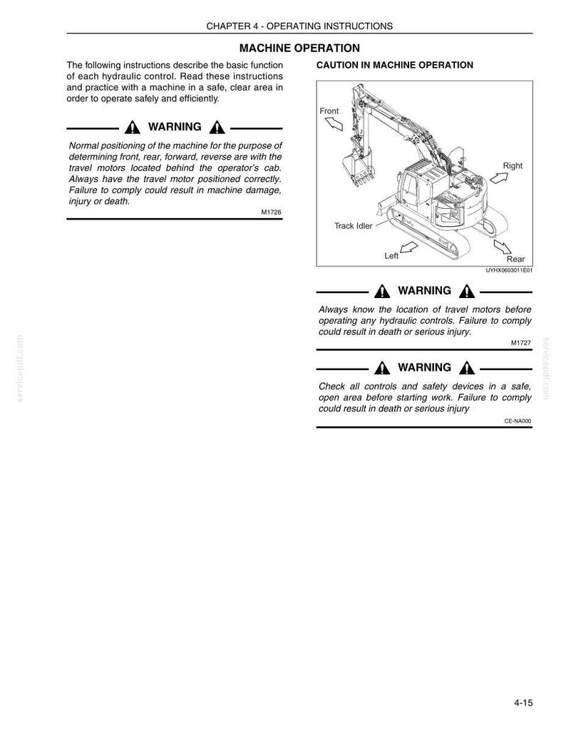 Kobelco 140SR Acera Hydraulic Excavator Operator Owners Operation Manual | Instant PDF Download image 3