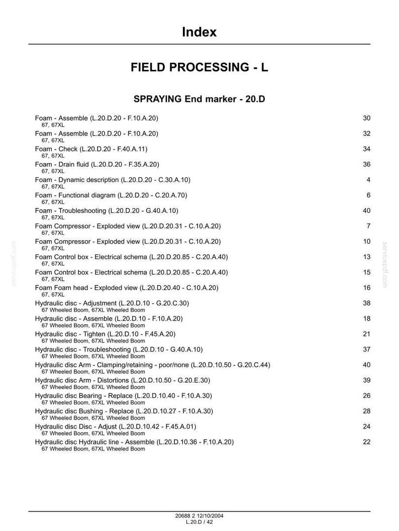 Flexi-Coil 67, 67XL Sprayer Service Repair Workshop Manual | Instant PDF Download image 11