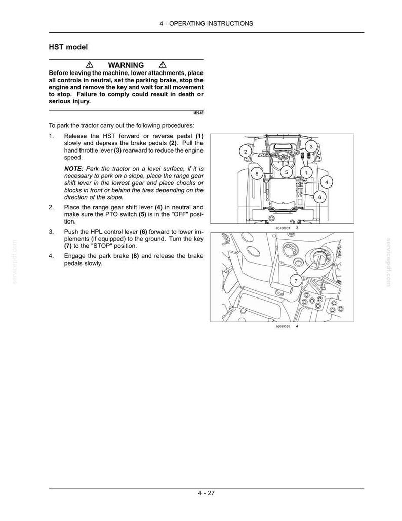 New Holland Boomer 40, Boomer 50 Compact Tractor Operator Owners Operation Manual | Instant PDF Download image 7