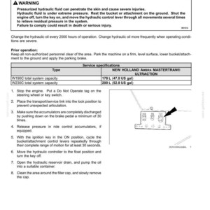 New Holland W190c, W230C Tier 4B (final) Wheel Loader Operator Owners Operation Manual | Instant PDF Download image 9
