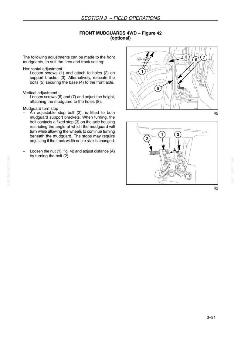 New Holland TD4040F Tractor Operator Owners Operation Manual | Instant PDF Download image 7