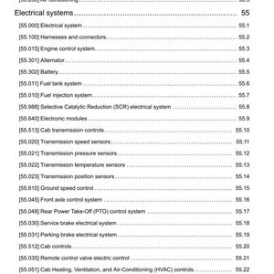 May include: A page from a manual detailing electrical systems, including heating, ventilation, and air conditioning. The table of contents lists various components like alternators, batteries, and sensors. The document is dated 11/17/2015.