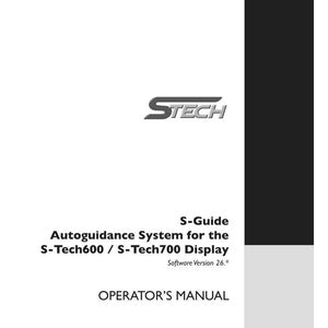 Steyr S-Guide Autoguidance System for the S-Tech600, S-Tech700 Display Operator Owners Operation Manual | Instant PDF Download image 2
