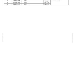 May include: Diagram of a connector labeled CN-7A (Male) with a table detailing pin numbers, wire types, and descriptions. The table includes color-size specifications and frame references for electrical systems.