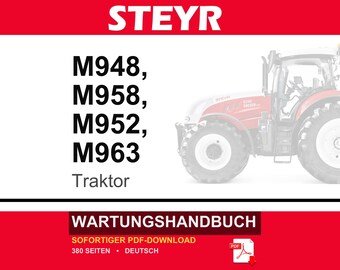 Steyr M948, M958, M952, M963 Traktoren Wartungshandbuch Reparatur Werkstatthandbuch | PDF-Download