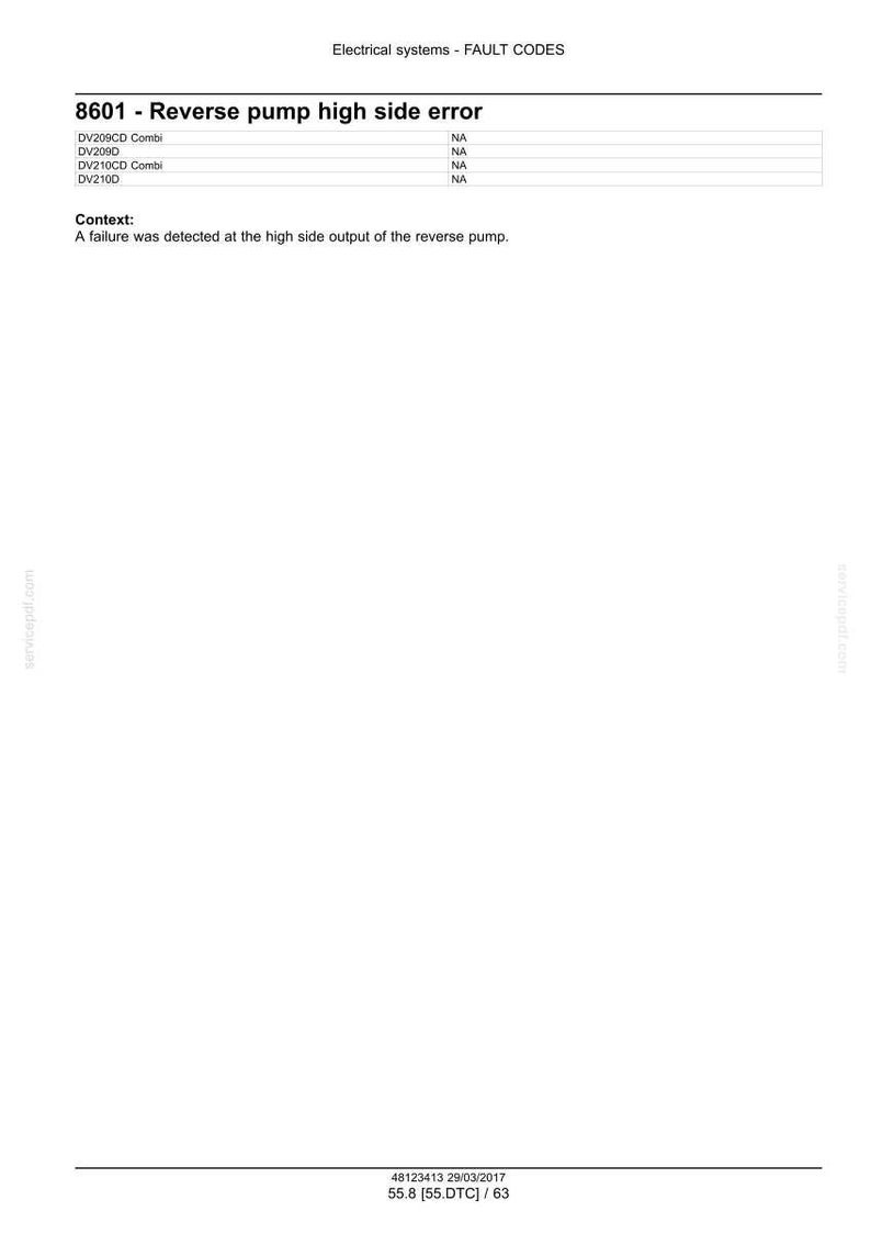 Case Construction DV209D, DV210D, DV209CD Combi, DV210CD Combi Tier 4B (slutlig) Dubbelvalskomprimator Servicemanual Pdf-nedladdning bild 10