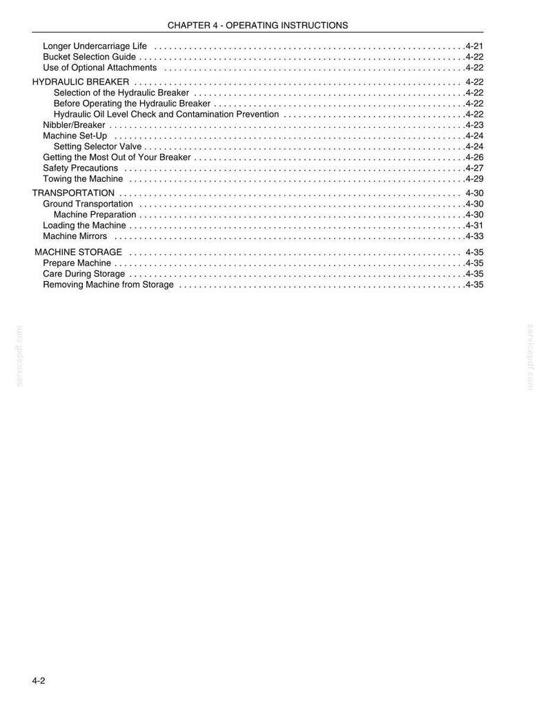 Kobelco 235SR Tier 4 Hydraulic Excavator Operator Owners Operation Manual | Instant PDF Download image 5
