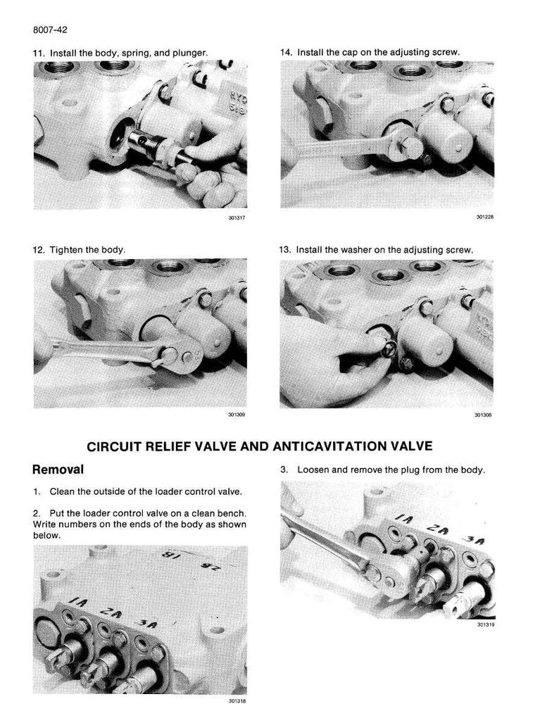 Pode incluir: Diagrama de uma v&aacute;lvula de al&iacute;vio de circuito e v&aacute;lvula anticavita&ccedil;&atilde;o com instru&ccedil;&otilde;es passo a passo. A imagem mostra vistas de perto dos componentes da v&aacute;lvula, incluindo o corpo, a mola, o &ecirc;mbolo, a tampa e a arruela. Instru&ccedil;&otilde;es de texto tamb&eacute;m est&atilde;o inclu&iacute;das.