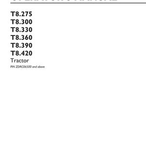 New Holland T8.275, T8.300, T8.330, T8.360, T8.390, T8.420 Tractor Operator Owners Operation Manual | Instant Pdf Download image 3