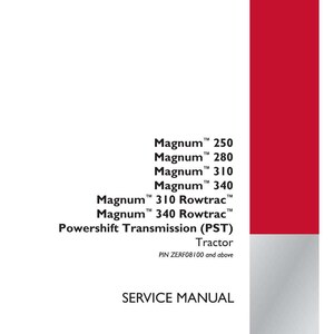 Case Magnum 250, 280, 310, 340, Rowtrac 310, 340 Pst traktorer Servicehandbok PDF | Verkstadsreparation | Direktnedladdning bild 2