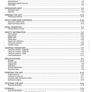 New Holland E45b Sr, E50b SR, E55B Mini Excavator Operator Owners Operation Manual | Instant PDF Download image 11