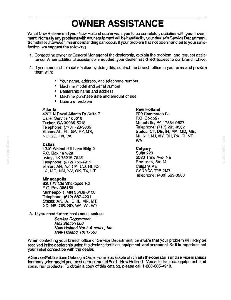 New Holland LS45-17H Yard Tractor Operator Owners Operation Manual | Instant PDF Download image 11