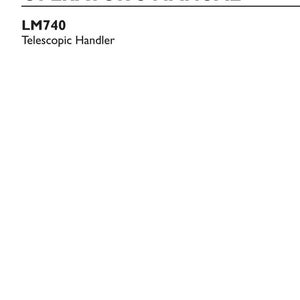 New Holland LM740 Telescopic Handler Operator Owners Operation Manual | Instant PDF Download image 3
