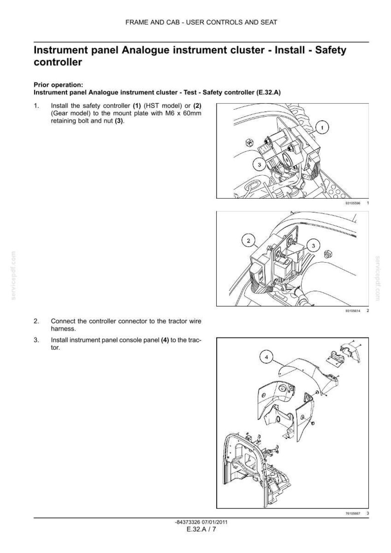New Holland Boomer 30, Boomer 35 kompakttraktor service- och reparationshandbok | Direkt PDF-nedladdning bild 10