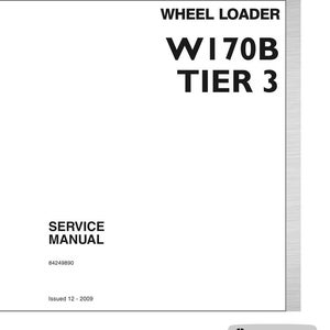 New Holland W170B Tier 3 Wheel Loader Service Repair Workshop Manual | Instant PDF Download image 3