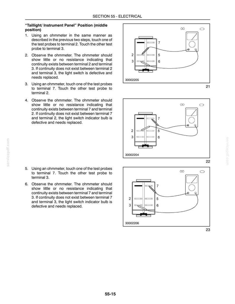 New Holland Tc35 Tc35d Tc40 Tc40d TC45 TC45D Tractor Service Repair Workshop Manual | Instant PDF Download image 9
